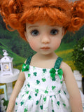 Pocket of Clovers - dress, tights & shoes for Little Darling Doll or 33cm BJD