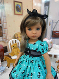 Poodle Parade - dress, socks & saddle shoes for Little Darling Doll or 33cm BJD