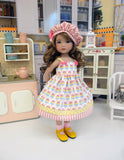 Popsicle Stand - dress, hat, socks & shoes for Little Darling Doll or 33cm BJD