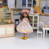 Popsicle Stand - dress, hat, socks & shoes for Little Darling Doll or 33cm BJD