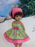 Postcards from Paradise - babydoll top, bloomers, kerchief & sandals for Little Darling Doll