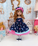 Prancing Unicorn - dress, hat, socks & shoes for Little Darling Doll or 33cm BJD