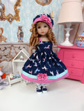Prancing Unicorn - dress, hat, socks & shoes for Little Darling Doll or 33cm BJD
