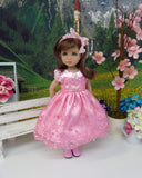 Precious in Pink - dress, slip, tights & shoes for Little Darling Doll or 33cm BJD