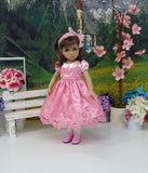 Precious in Pink - dress, slip, tights & shoes for Little Darling Doll or 33cm BJD