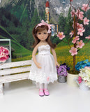 Precious in Pink - dress, slip, tights & shoes for Little Darling Doll or 33cm BJD