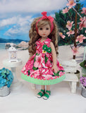 Pretty Petunia - dress & sandals for Little Darling Doll or 33cm BJD