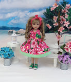 Pretty Petunia - dress & sandals for Little Darling Doll or 33cm BJD