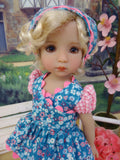 Pretty Primrose - top, shorts, kerchief & sandals for Little Darling Doll or 33cm BJD