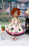 Prickly Cactus - dress, socks & shoes for Little Darling Doll or 33cm BJD