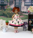 Prickly Cactus - dress, socks & shoes for Little Darling Doll or 33cm BJD