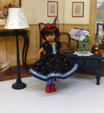 Primary Notes - dress, tights & shoes for Little Darling Doll