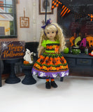 Pumpkin Parade - dress, tights & shoes for Little Darling Doll or 33cm BJD