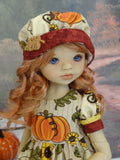 Pumpkin Patch - dress, hat, tights & shoes for Little Darling Doll