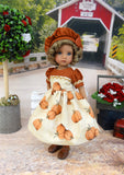 Pumpkin Pie - dress, beret, tights & shoes for Little Darling Doll or other 33cm BJD