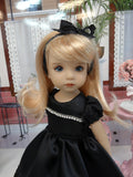 Radiant Rhinestones - dress, slip, tights & shoes for Little Darling Doll or 33cm BJD