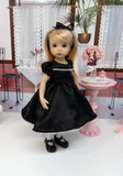 Radiant Rhinestones - dress, slip, tights & shoes for Little Darling Doll or 33cm BJD