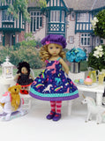 Rainbow Unicorn - dress, hat, tights & shoes for Little Darling Doll or 33cm BJD