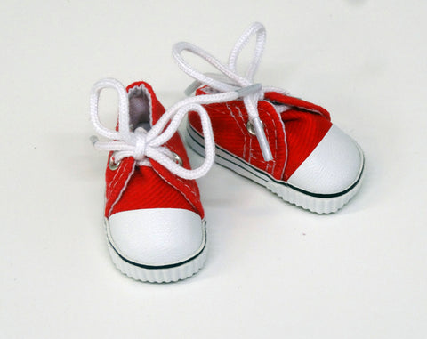 Canvas Tennis Shoes - Red