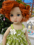Reindeer Crossing - dress, socks & shoes for Little Darling Doll or 33cm BJD
