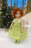 Reindeer Crossing - dress, socks & shoes for Little Darling Doll or 33cm BJD