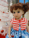 Reindeer Snow Globe - dress, sweater, socks & shoes for Little Darling Doll or 33cm BJD