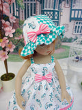 Robin's Tune - dress, hat & sandals for Little Darling Doll or 33cm BJD