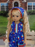 Rocket Pop - romper, kerchief & shoes for Little Darling Doll