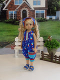 Rocket Pop - romper, kerchief & shoes for Little Darling Doll