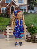 Rocket Pop - romper, kerchief & shoes for Little Darling Doll