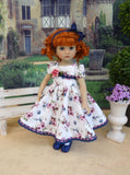 Rose Garden - dress, tights & shoes for Little Darling Doll or other 33cm BJD