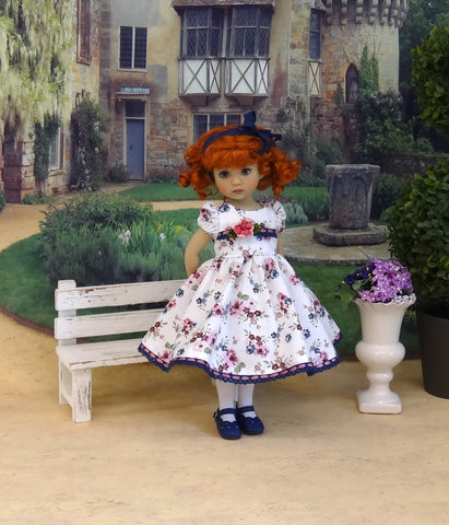 Rose Garden - dress, tights & shoes for Little Darling Doll or other 33cm BJD