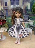 Rose Garland - dress, hat, tights & shoes for Little Darling Doll or 33cm BJD