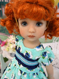 Royal Rose - dress, tights & shoes for Little Darling Doll or 33cm BJD