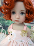 Royal Swan - dress, hat, tights & shoes for Little Darling Doll or 33cm BJD