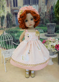 Royal Swan - dress, hat, tights & shoes for Little Darling Doll or 33cm BJD