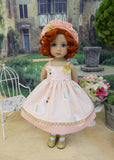 Royal Swan - dress, hat, tights & shoes for Little Darling Doll or 33cm BJD