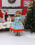 Rudolph - dress, hat, socks & shoes for Little Darling Doll or other 33cm BJD