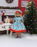 Rudolph - dress, hat, socks & shoes for Little Darling Doll or other 33cm BJD