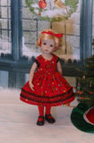 Rudolph the Red Nosed Reindeer - dress, tights & shoes for Little Darling Doll or 33cm BJD