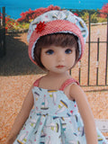 Sail Away - dress, hat & sandals for Little Darling Doll