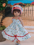 Sail Away - dress, hat & sandals for Little Darling Doll