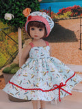 Sail Away - dress, hat & sandals for Little Darling Doll