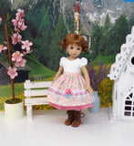 Salzburg Sweetie - dirndl ensemble with tights & boots for Little Darling Doll or 33cm BJD