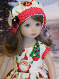 Santa Claus - dress, hat, tights & shoes for Little Darling Doll or 33cm BJD