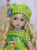 Santa's Elves - dress, hat, tights & shoes for Little Darling Doll or 33cm BJD
