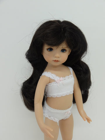 Sara May Wig in Dark Brown - for Little Darling dolls