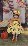 Scaredy Cat - dress, hat, tights & shoes for Little Darling Doll or 33cm BJD