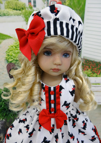 Scottie Dog - dress, hat, socks & saddle shoes for Little Darling Doll –  Darling Lil' Bee