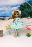 Sea Critters - babydoll top, bloomers, kerchief & sandals for Little Darling Doll or other 33cm BJD